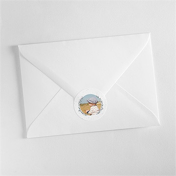 Aufkleber Taufe blätterranke grün - Vue 3