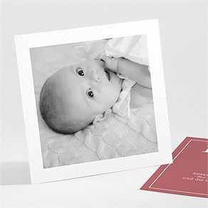 Dankeskarte Taufe polaroid design