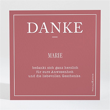 Dankeskarte Taufe polaroid design - Vue 2