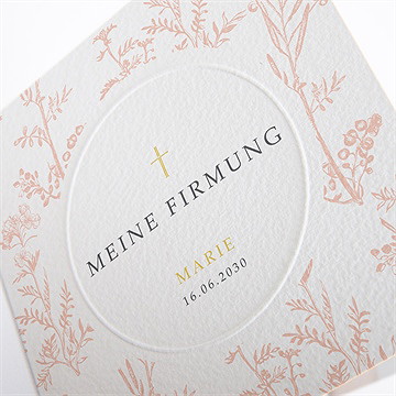 Einladungskarte Firmung Toile-De-Jouy - Vue 2