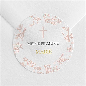 Aufkleber Firmung toile-de-jouy