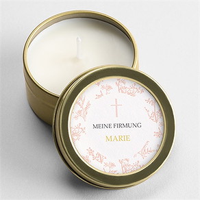 Kerze Firmung toile-de-jouy