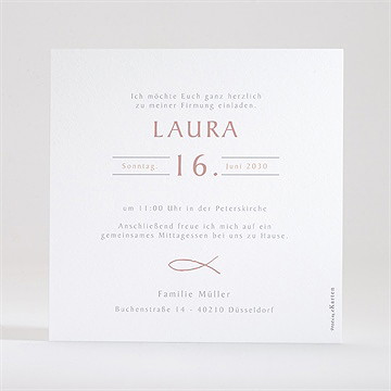 Einladungskarte Firmung Zarter Ichthys - Vue 3
