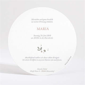 Einladungskarte Firmung Balance - Gold - Vue 4