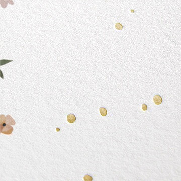 Einladungskarte Firmung Flower Party - Gold - Vue 2