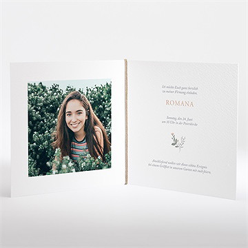 Einladungskarte Firmung Flower Party - Vue 2