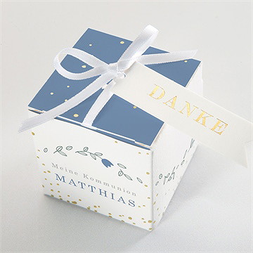 Geschenkbox Kommunion meine kleidchen - gold - Vue 4