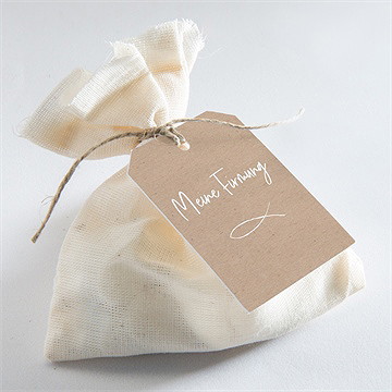 Geschenkanhänger Firmung Dunkles Kraftpapier - Vue 2