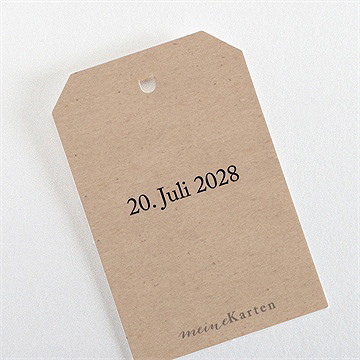 Geschenkanhänger Firmung Dunkles Kraftpapier - Vue 3