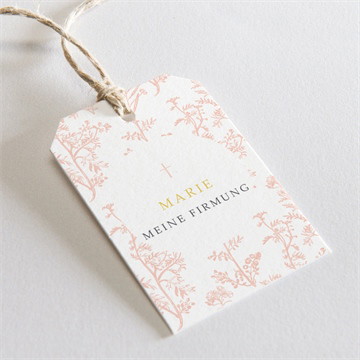 Geschenkanhänger Firmung Toile-de-jouy