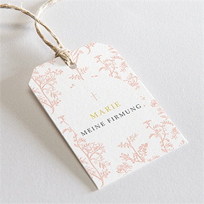 Geschenkanhänger Firmung toile-de-jouy