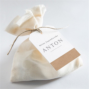 Geschenkanhänger Jugendweihe Trendiges Kraftpapier - Vue 2