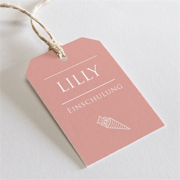 Geschenkanhänger Einschulung schulbeginn