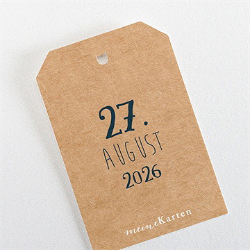 Geschenkanhänger Einschulung Einschulung Kraftpapier - Vue 3