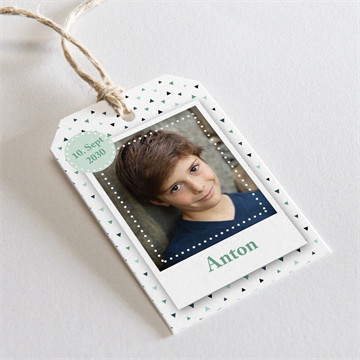 Geschenkanhänger Einschulung freudenfeuerwerk grün