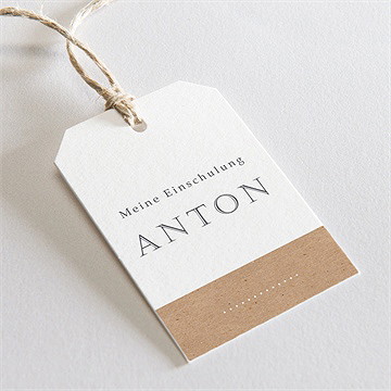 Geschenkanhänger Einschulung Endlich Schulbeginn