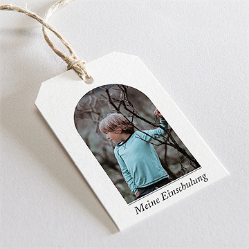 Geschenkanhänger Einschulung Moderne Alkove