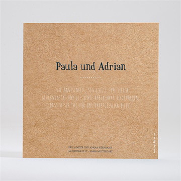 Dankeskarte Hochzeit postkarte - Vue 2