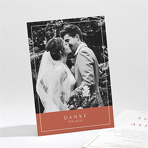 Dankeskarte Hochzeit lovestory