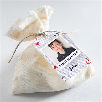 Geschenkanhänger Einschulung Schulheft - Vue 2