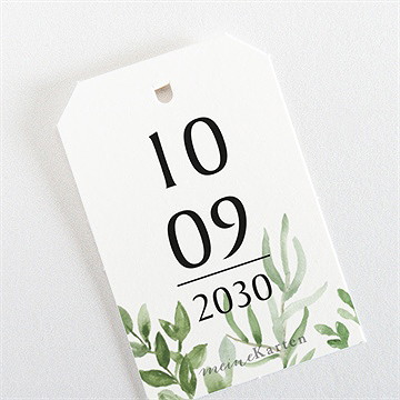 Geschenkanhänger Einschulung Blätter Und Kraftpapier - Vue 3