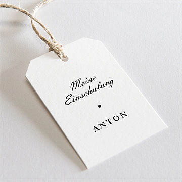 Geschenkanhänger Einschulung Blauer Traum