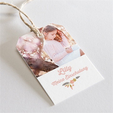 Geschenkanhänger Einschulung sanfter schulbeginn