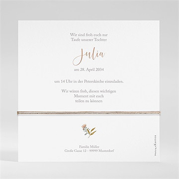 Einladung Taufe sanfte poesie - Vue 2