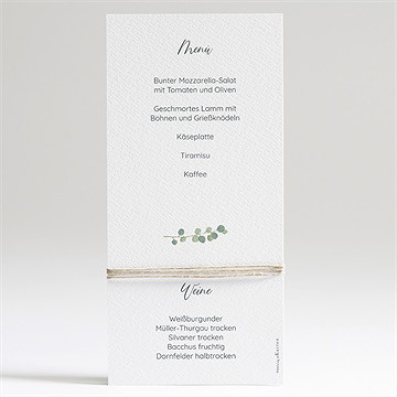 Menükarte Taufe graziös - Vue 2