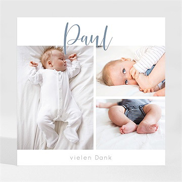 Dankeskarte Geburt kleine details - magnet