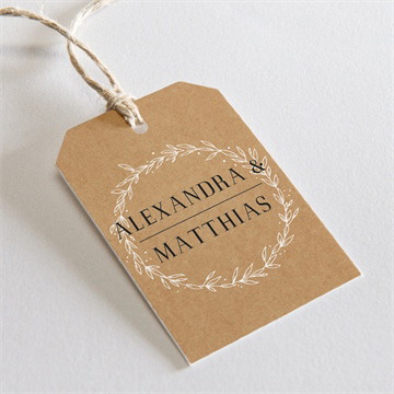 Geschenkanhänger Hochzeit romanze