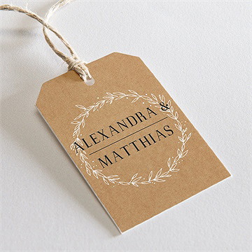 Geschenkanhänger Hochzeit romanze