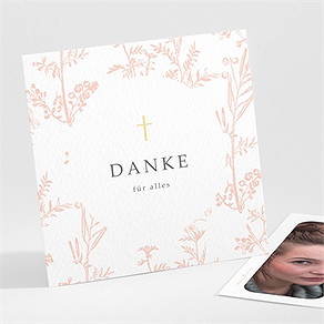 Danksagungskarte Firmung toile-de-jouy