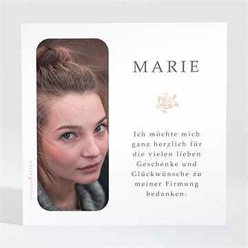 Danksagungskarte Firmung Toile-De-Jouy - Vue 2