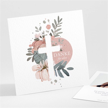 Danksagungskarte Firmung Balance - gold