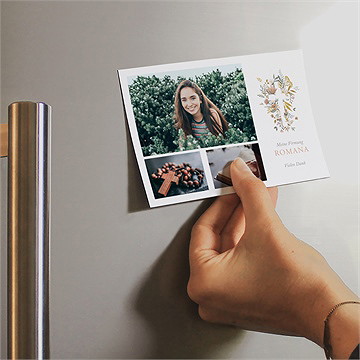 Danksagungskarte Firmung Flower Party - Magnet - Vue 2