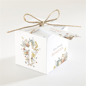 Geschenkbox Firmung Flower party - gold