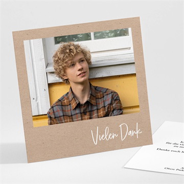 Danksagungskarte Jugendweihe Kraftweihe