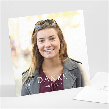 Danksagungskarte Jugendweihe Flieder