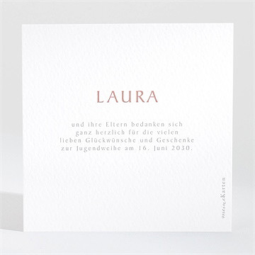 Danksagungskarte Jugendweihe Flieder - Vue 2