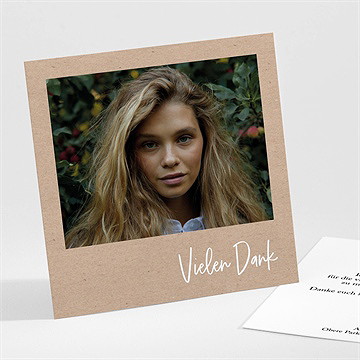 Dankeskarte Konfirmation ichtus auf kraftpapier