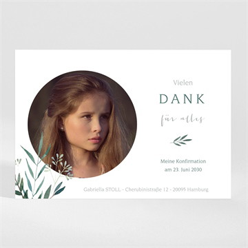 Dankeskarte Konfirmation Olivenhain