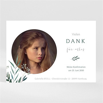 Dankeskarte Konfirmation olivenhain - magnet