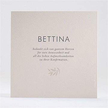 Dankeskarte Konfirmation goldbuchstabe - Vue 2