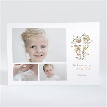 Dankeskarte Kommunion starker glaube - kordel