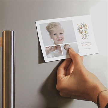 Dankeskarte Kommunion starker glaube - magnet - Vue 2