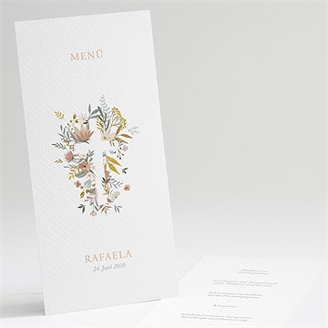 Menükarte Kommunion starker glaube