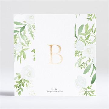 Einladungskarte Jugendweihe Blätterglück