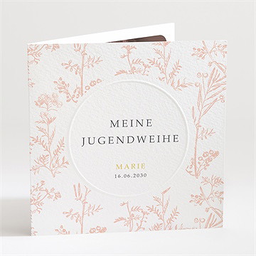 Einladungskarte Jugendweihe waldszenen