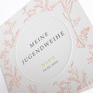 Einladungskarte Jugendweihe waldszenen - Vue 2